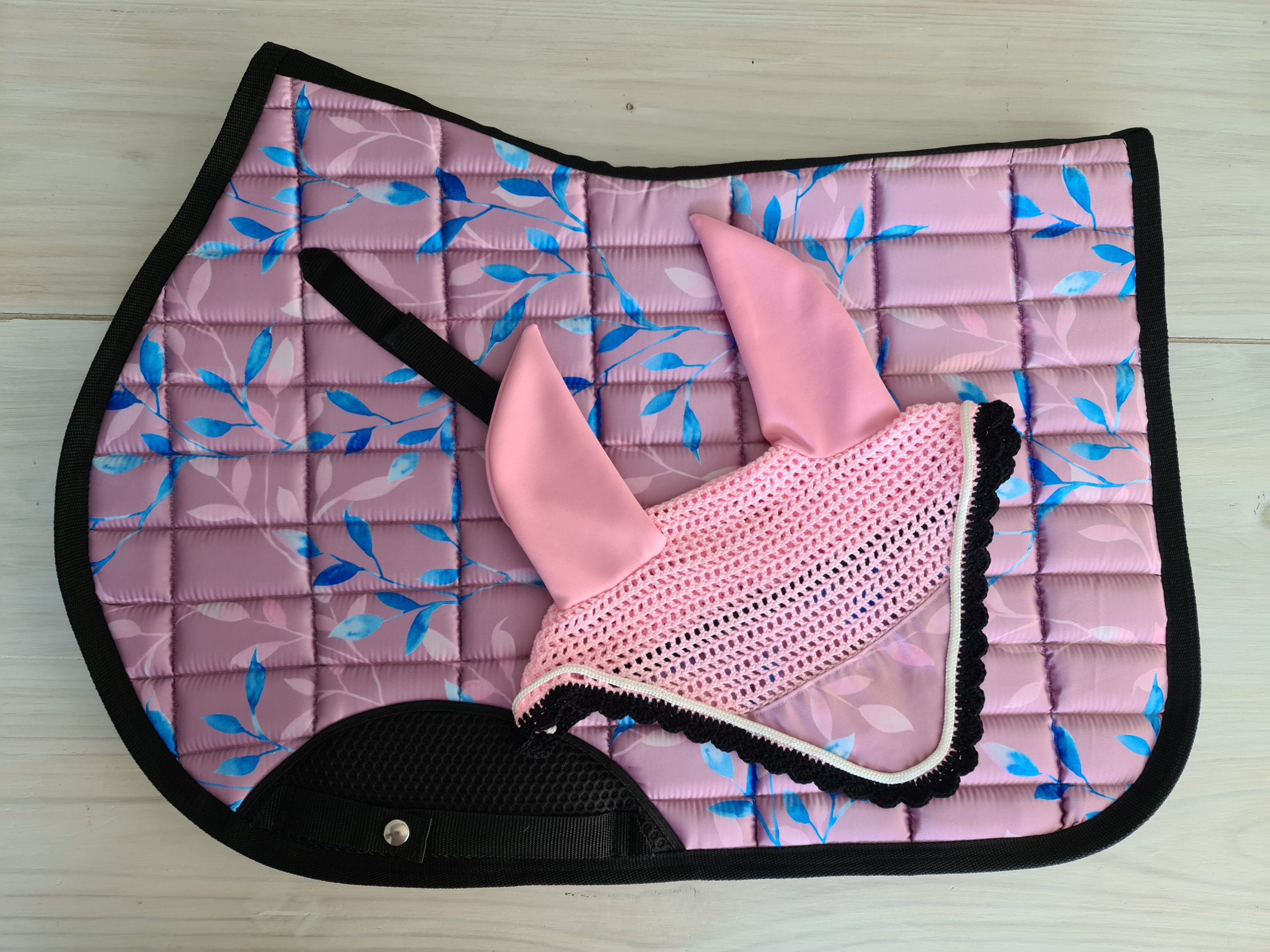 Pink Floral GP numnah Xanthus